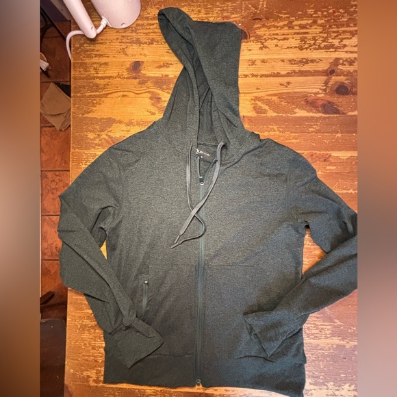 Quince Forest Green Zip-Up Hoodie. Small - Picture 3 of 5